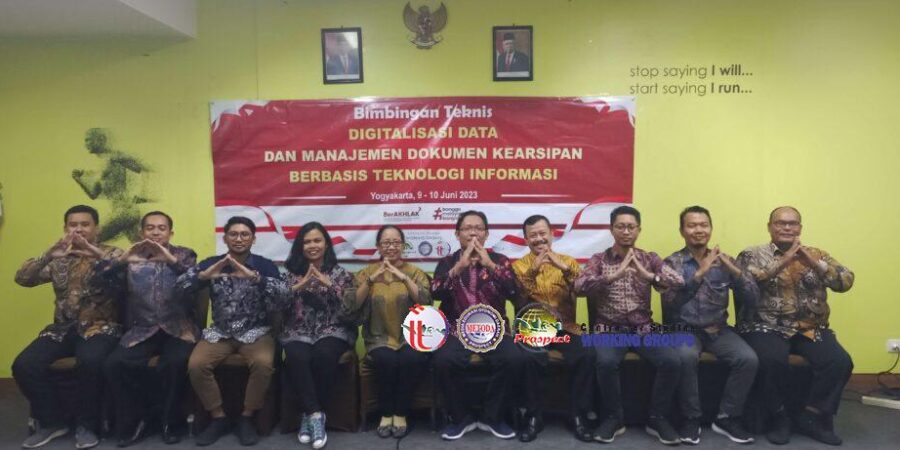 Bimtek Manajemen Dokumen Kearsipan Berbasis Teknologi Informasi (Digitalisasi Kearsipan), Yogyakarta 9 - 10 Juni 2023