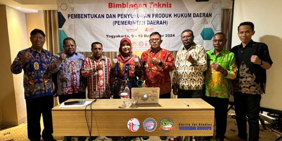 Bimbingan Teknis Pembentukan dan Penyusunan Produk Hukum Daerah, Yogyakarta 9 - 10 Desember 2024